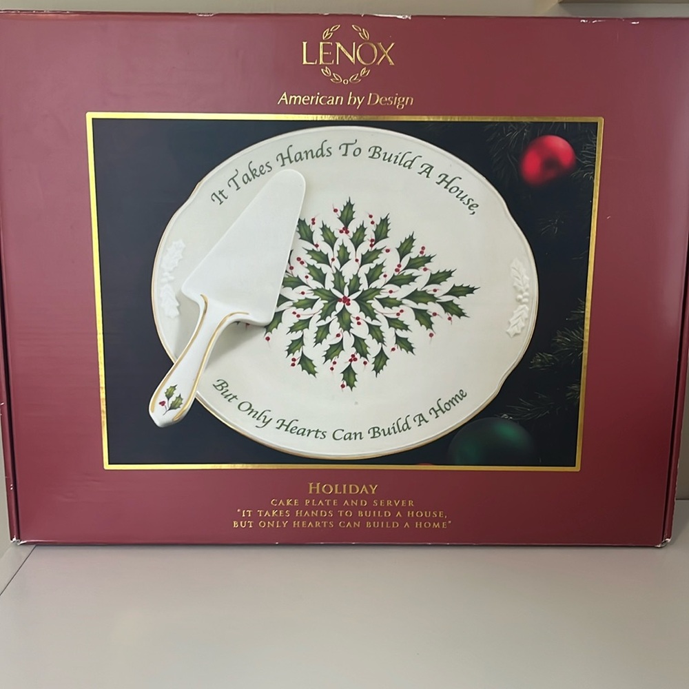 Lenox Holiday Cake Plate and Server